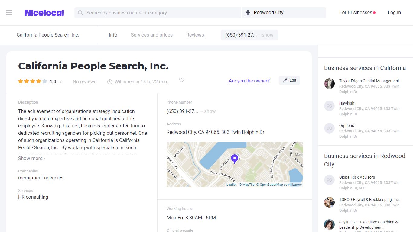 California People Search, Inc. - reviews, photos, phone ...